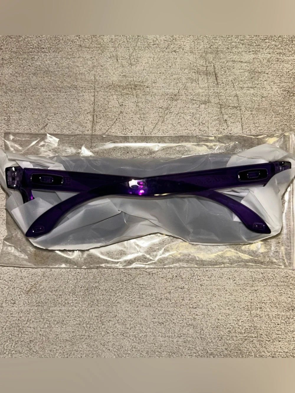 Oakley Holbrook Crystal Purple Transparent Black Lens Sunglasses USA 57mm OO910
